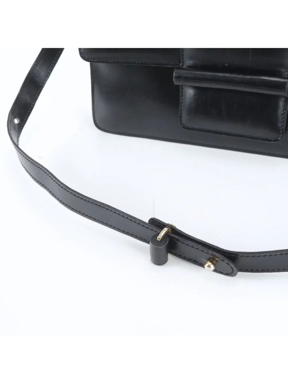 Loewe Leather 2-Way Shoulder Bag Tote Hand Black
